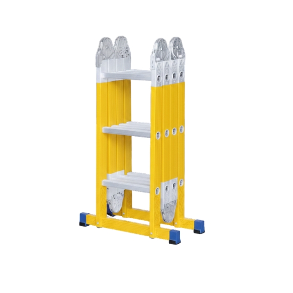 4x3 Foldable Yellow Ladder
